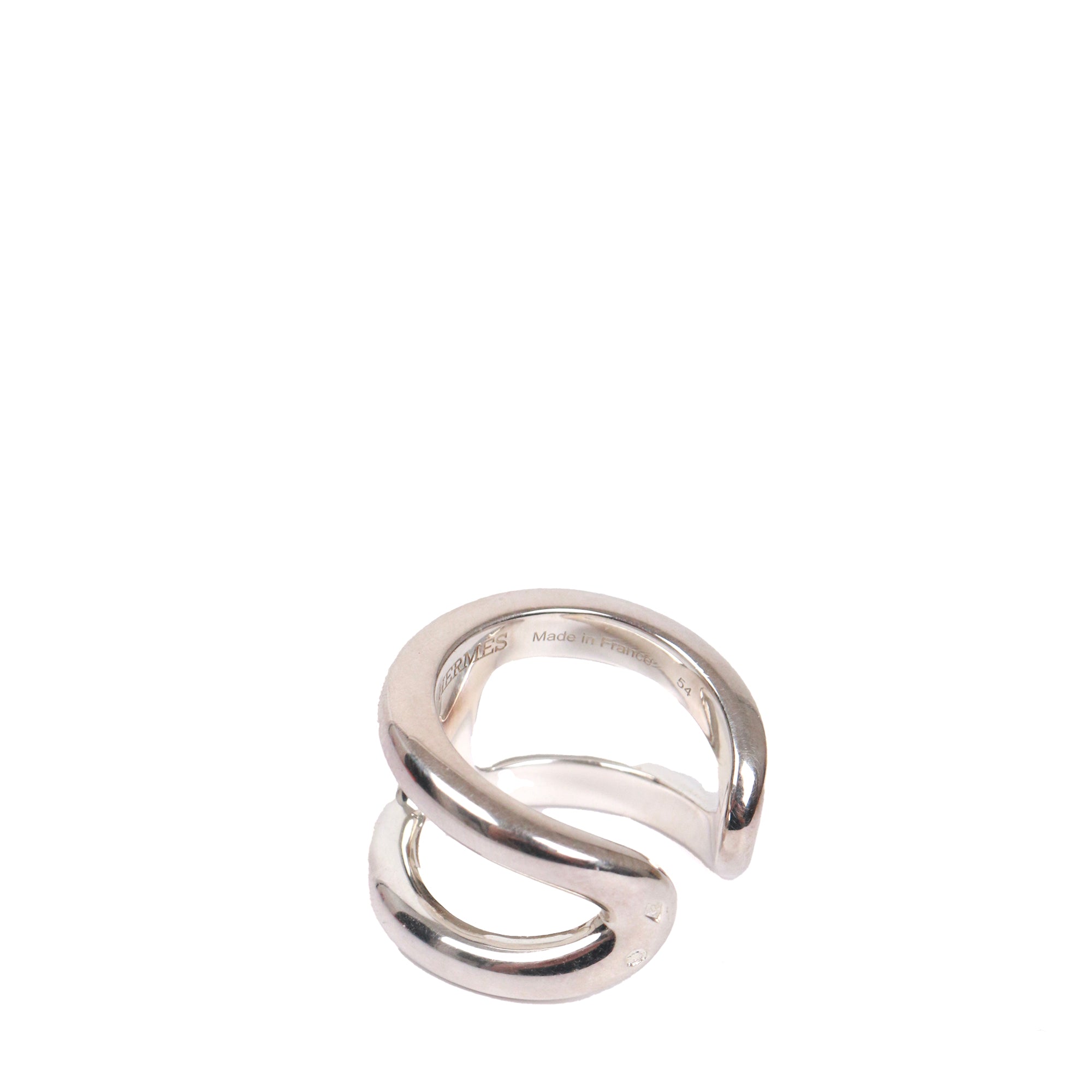 HERMÈS - Bague Osmose GM Hermès en argent (T54)