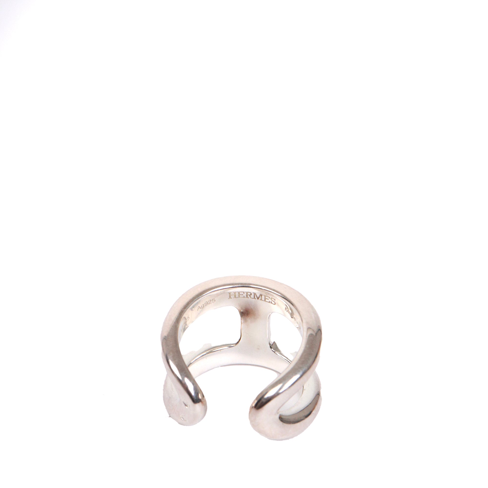 HERMÈS - Bague Osmose GM Hermès en argent (T54)