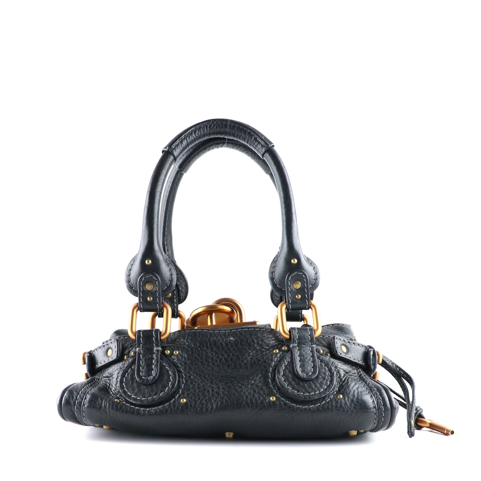 CHLOÉ - Paddington handbag in black grained leather