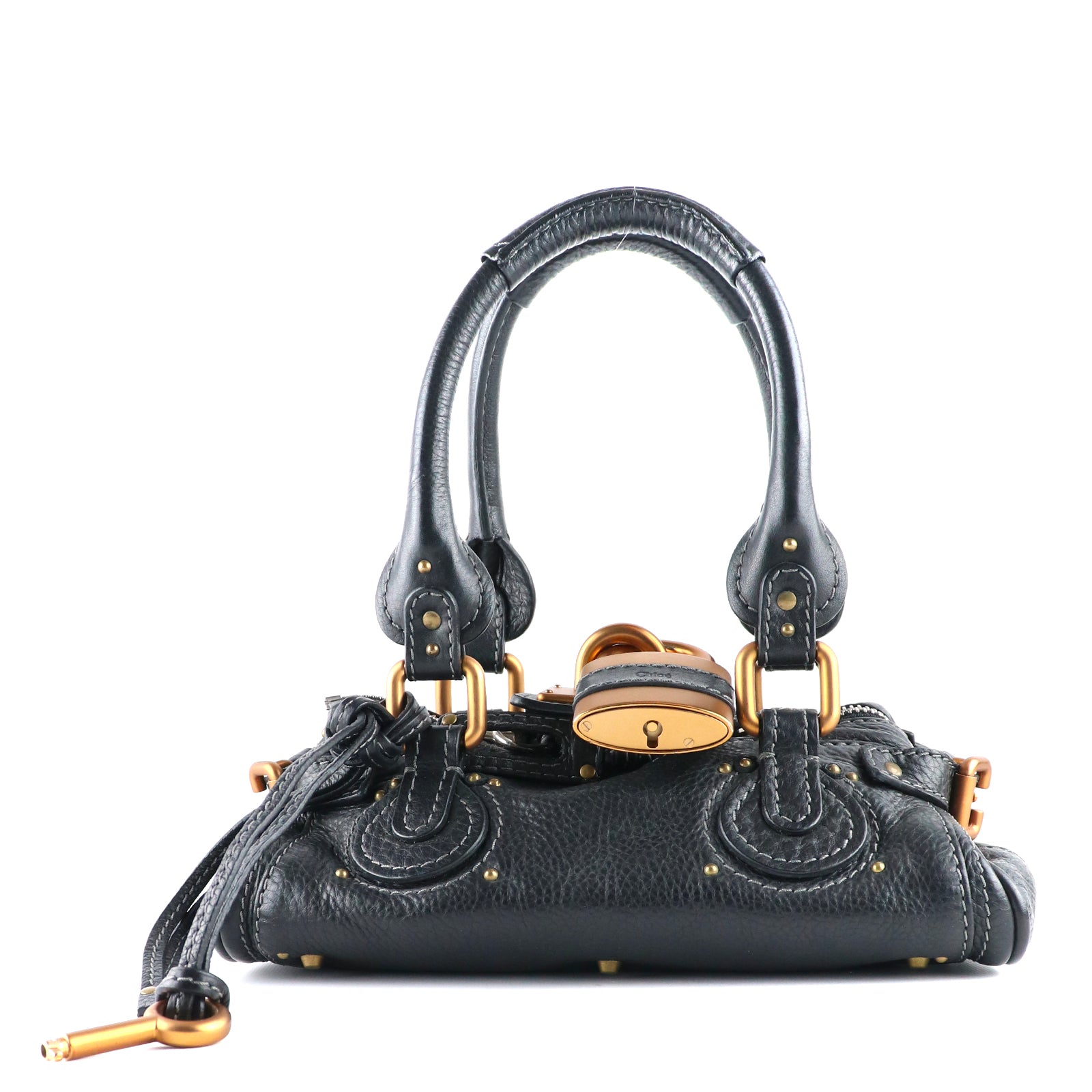 CHLOÉ - Paddington handbag in black grained leather