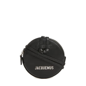 JACQUEMUS - Le Pitchou bag in black smooth leather