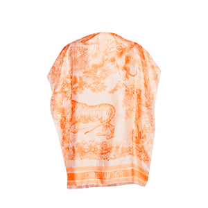 DIOR - Toile de Jouy silk poncho