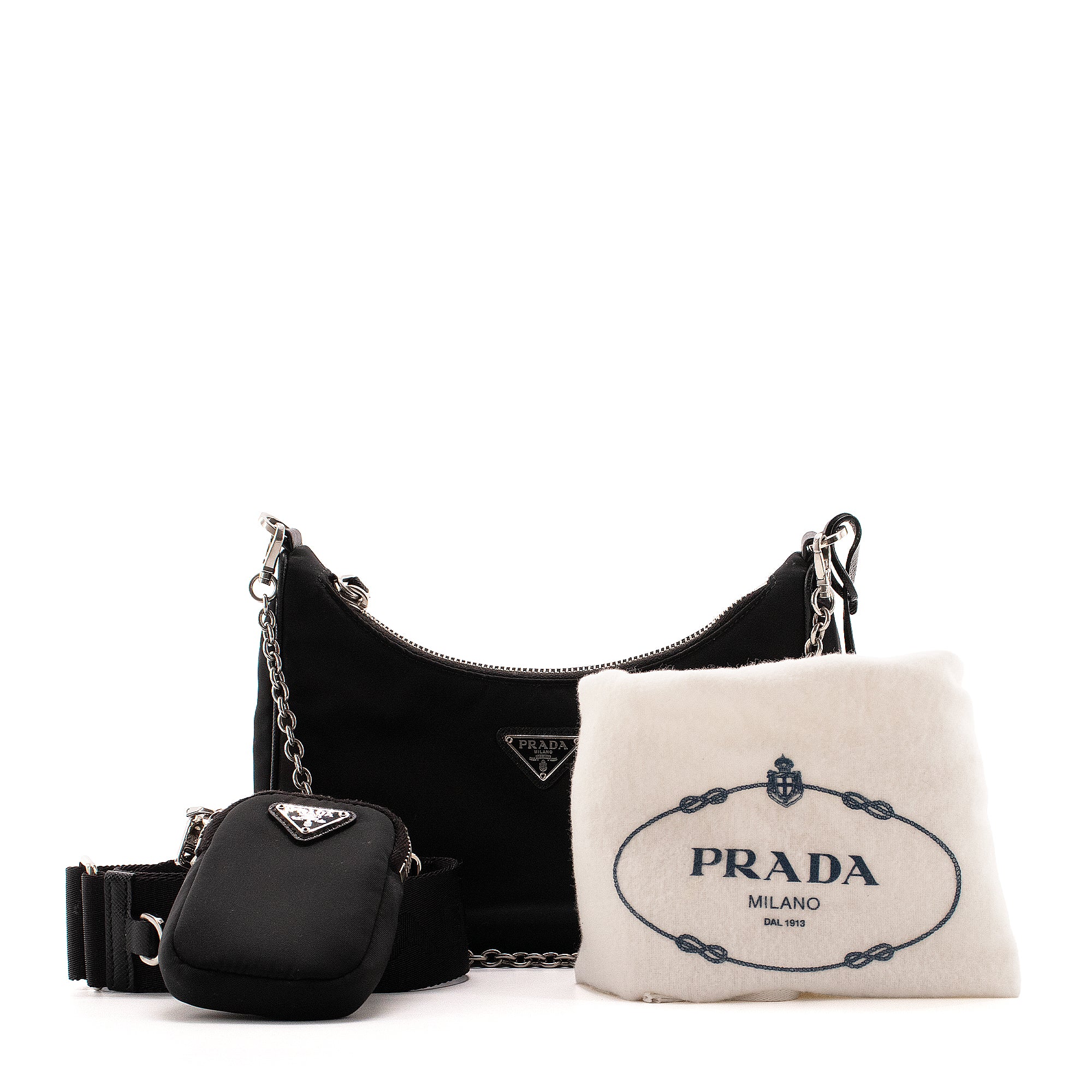PRADA - Prada Re-Edition 2005 shoulder bag in black nylon