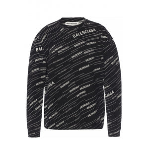 BALENCIAGA - Pull en laine à logos (L)