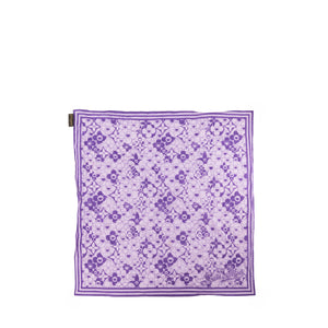 LOUIS VUITTON - Carré Cosmic Blossom Louis Vuitton x Takashi Murakami en coton violet