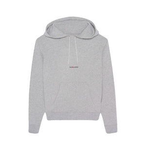 SAINT LAURENT - Sweat à capuche Rive Gauche Saint Laurent gris (M)