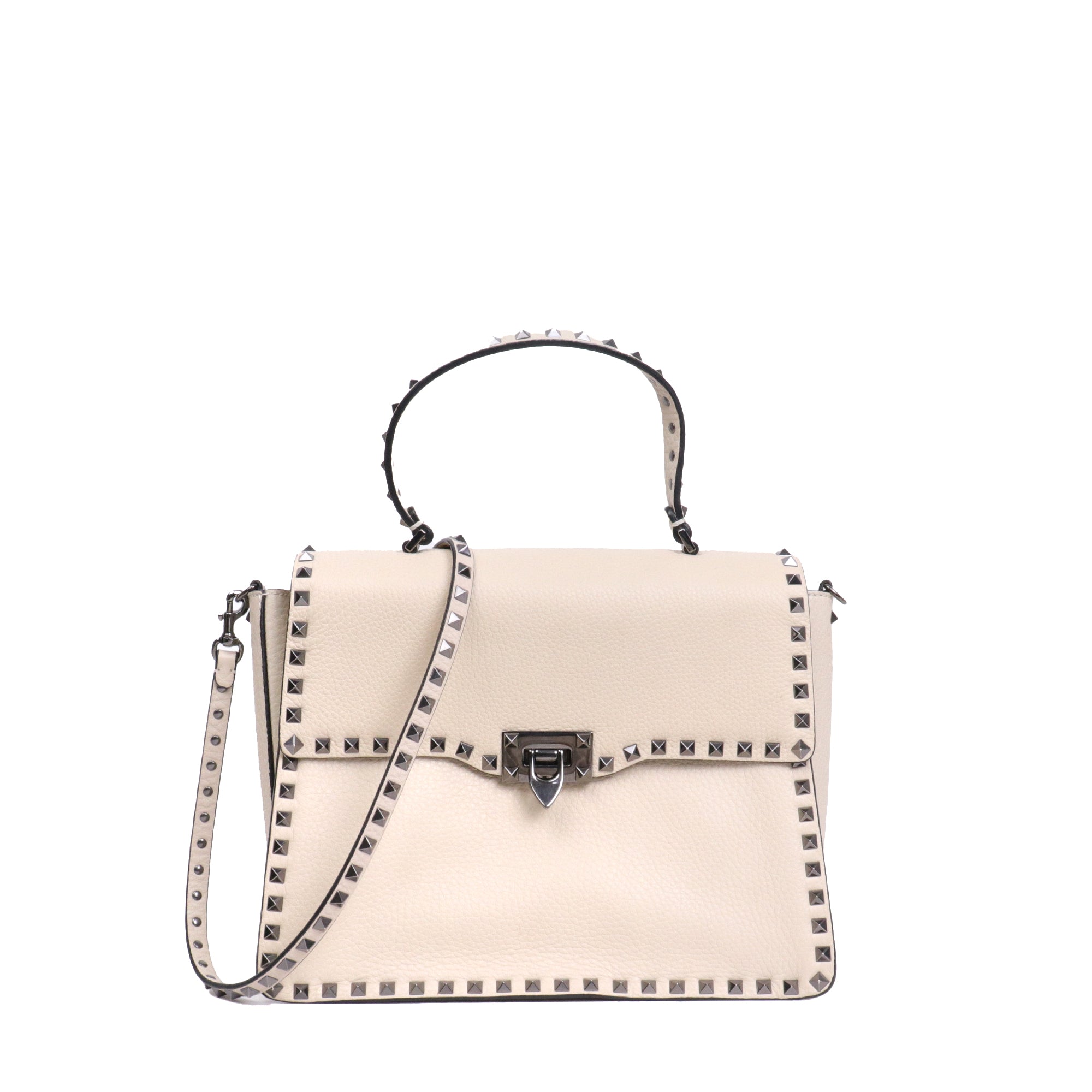 VALENTINO - Rockstud leather tote bag