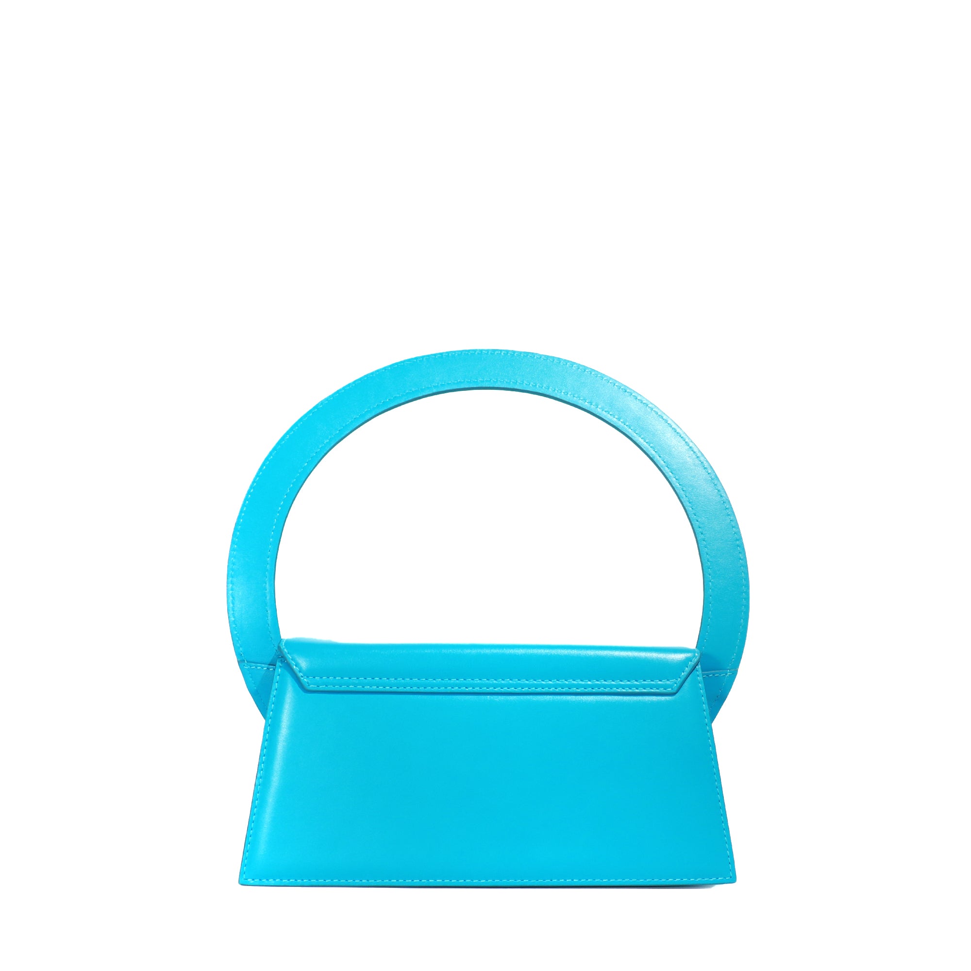 JACQUEMUS - Sac Rond shoulder bag in blue leather