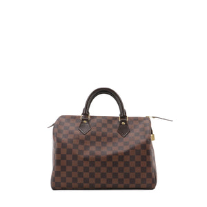 LOUIS VUITTON - Louis Vuitton Speedy 30 handbag in ebony damier canvas