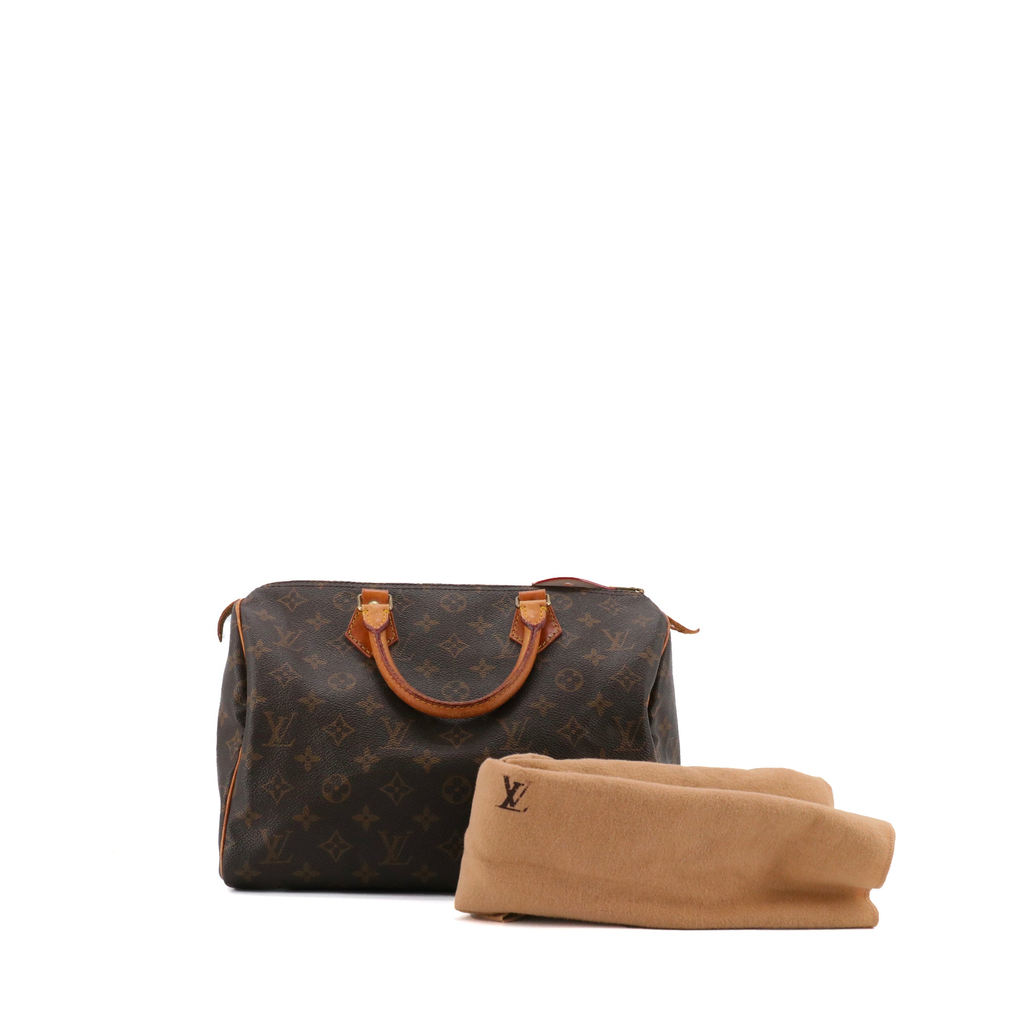 LOUIS VUITTON - Sac à main Speedy 30 Louis Vuitton en toile monogrammée vintage