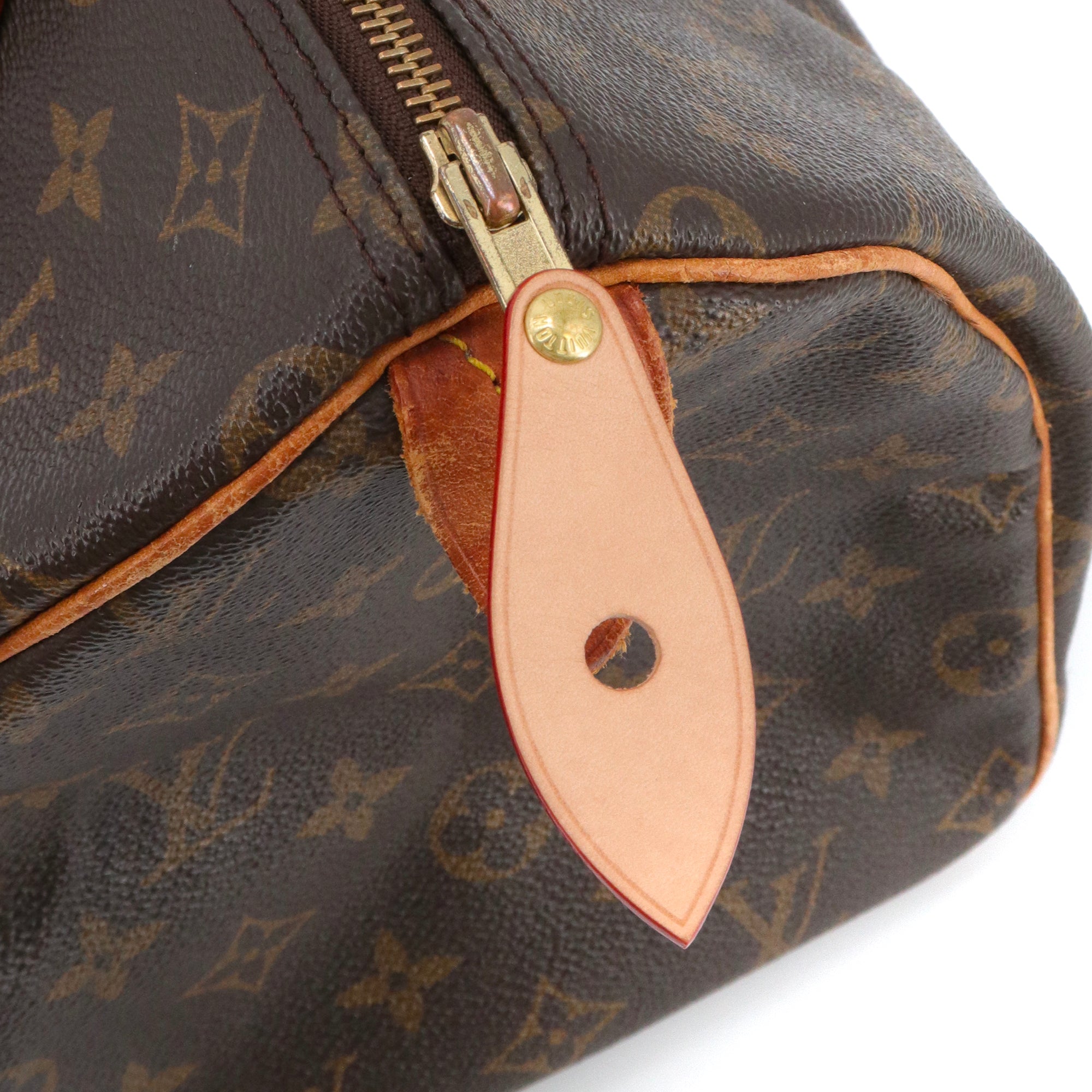LOUIS VUITTON - Sac à main Speedy 30 Louis Vuitton en toile monogrammée vintage
