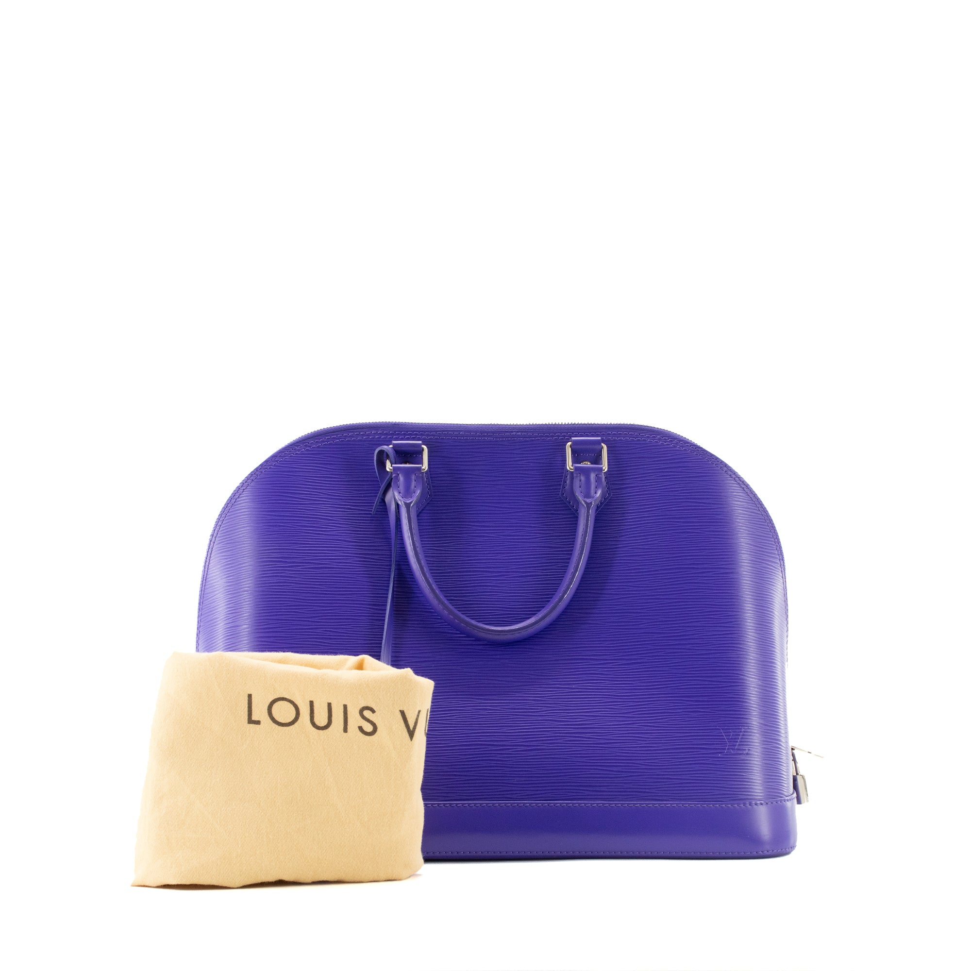 LOUIS VUITTON - Louis Vuitton Alma GM handbag in purple epi leather
