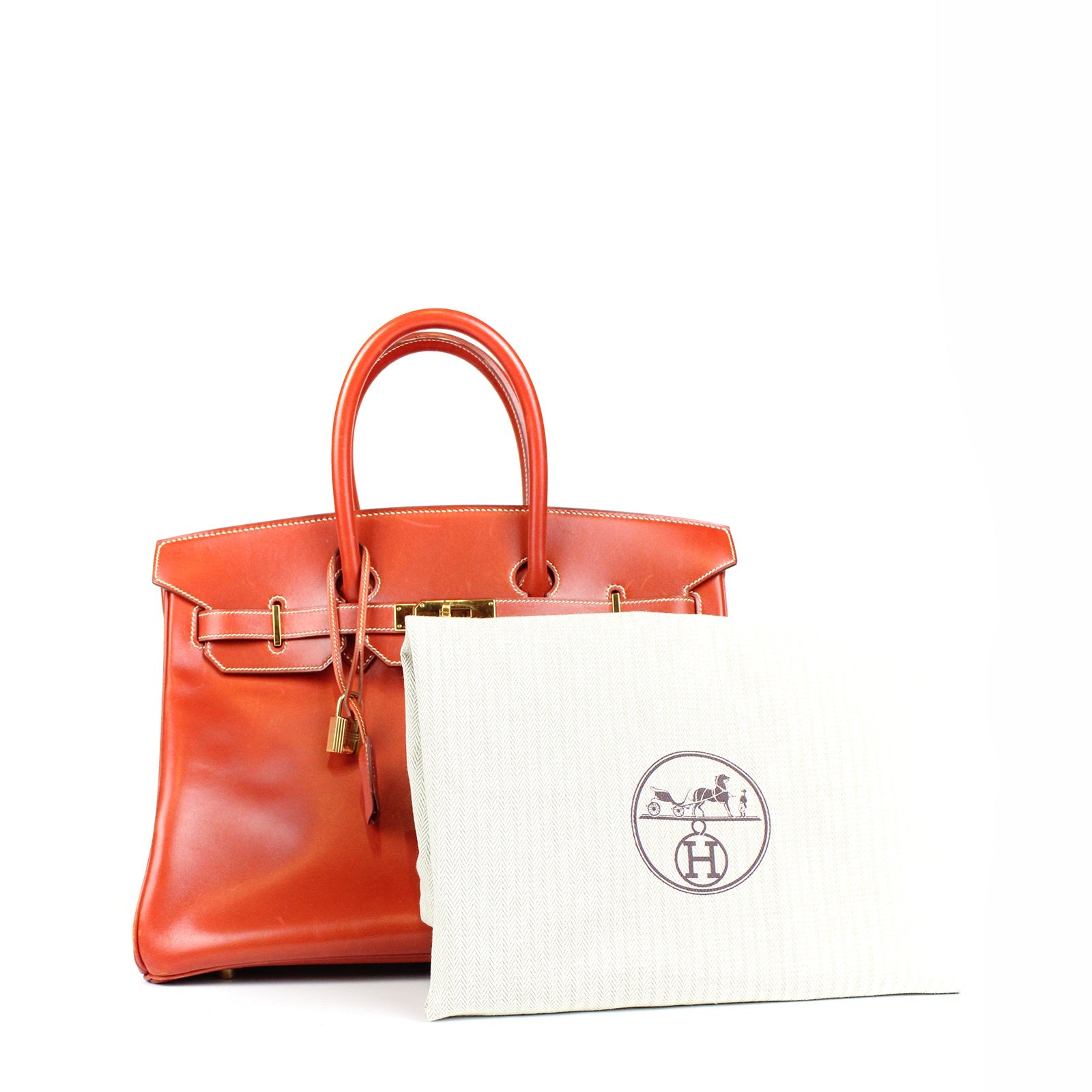 HERMÈS - Birkin 35 en cuir box