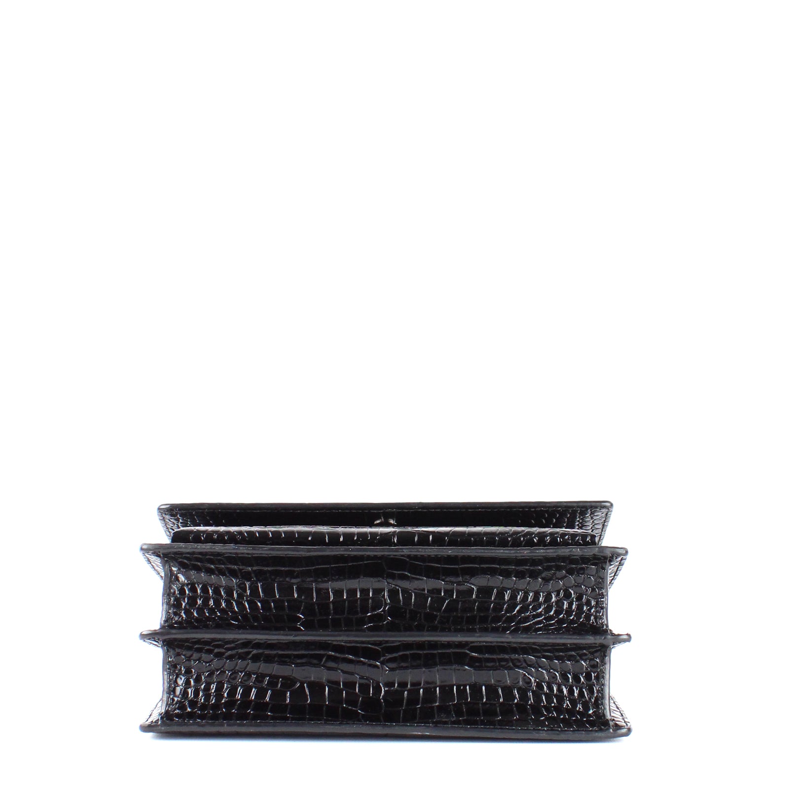 SAINT LAURENT - Sac Sunset medium embossé crocodile