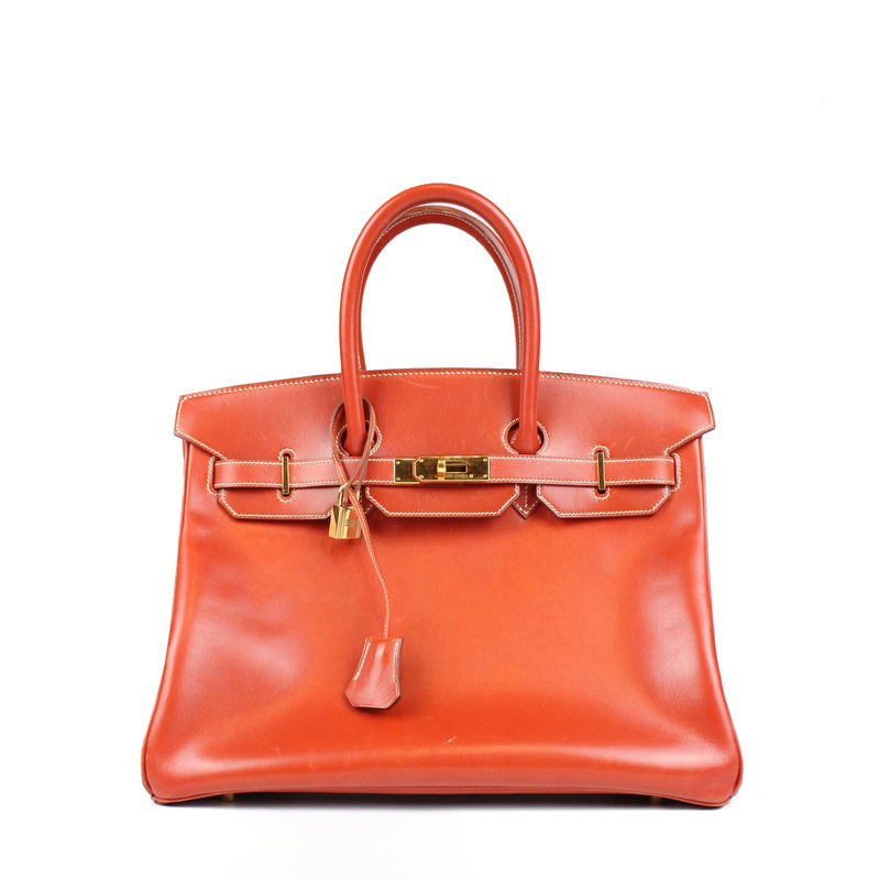 HERMÈS - Birkin 35 en cuir box