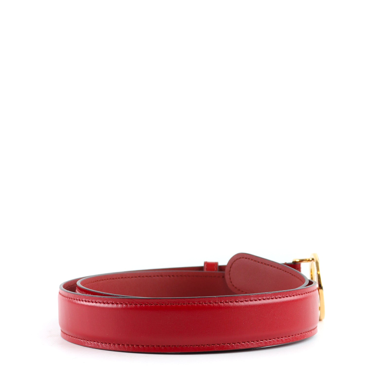 GUCCI - Ceinture en cuir grainé bicolore (T80)