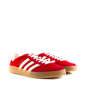 GUCCI x ADIDAS - Gazelle sneakers in red velvet (T42)
