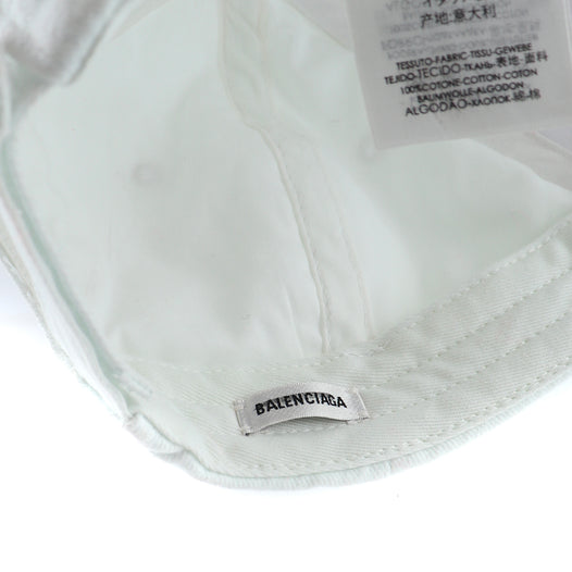 BALENCIAGA - Casquette en toile blanche (L)