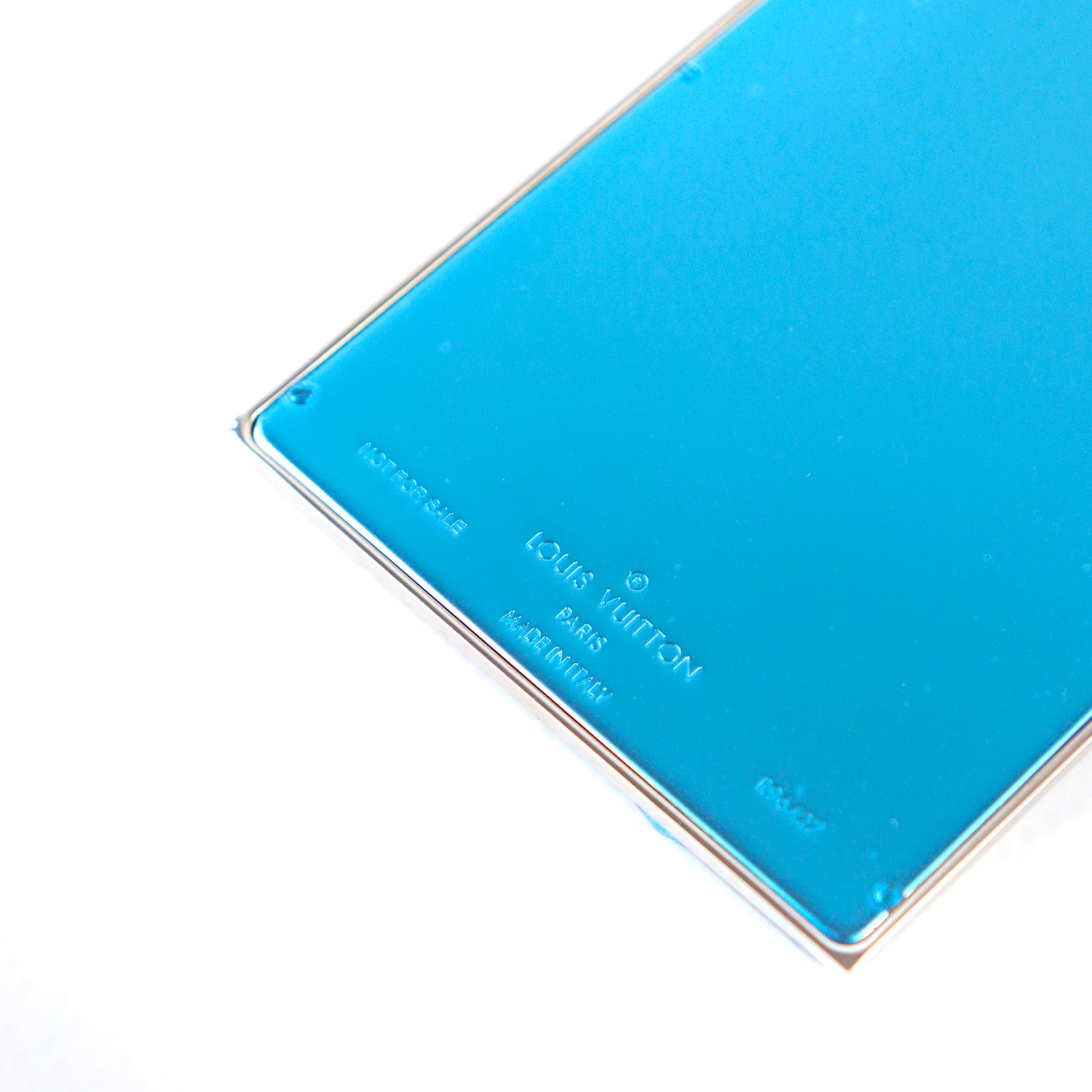 LOUIS VUITTON - Aluminum and leather card holder