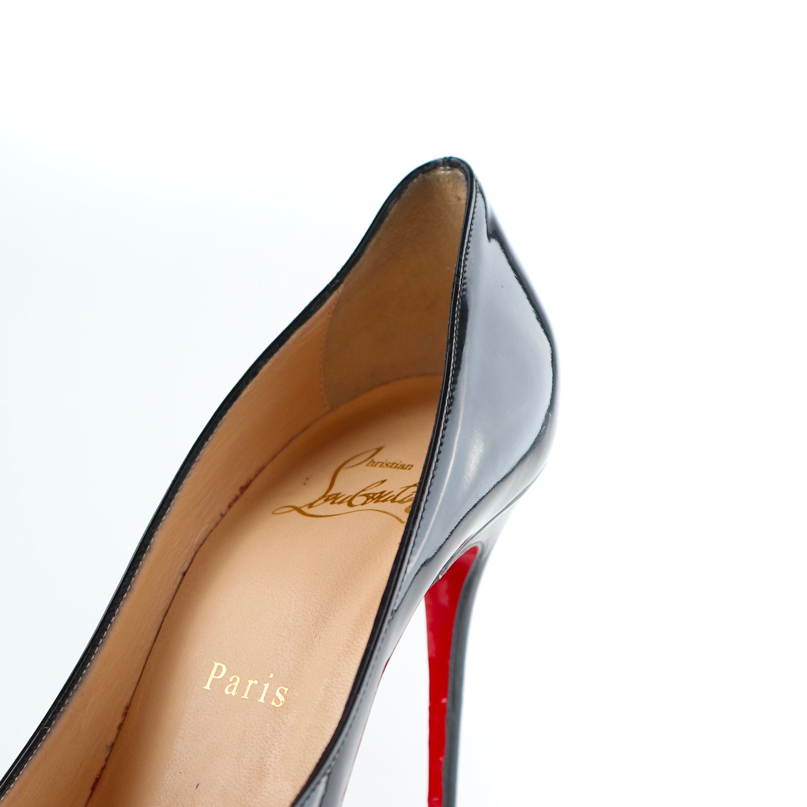 LOUBOUTIN - So Kate pumps in black patent leather (T37.5)