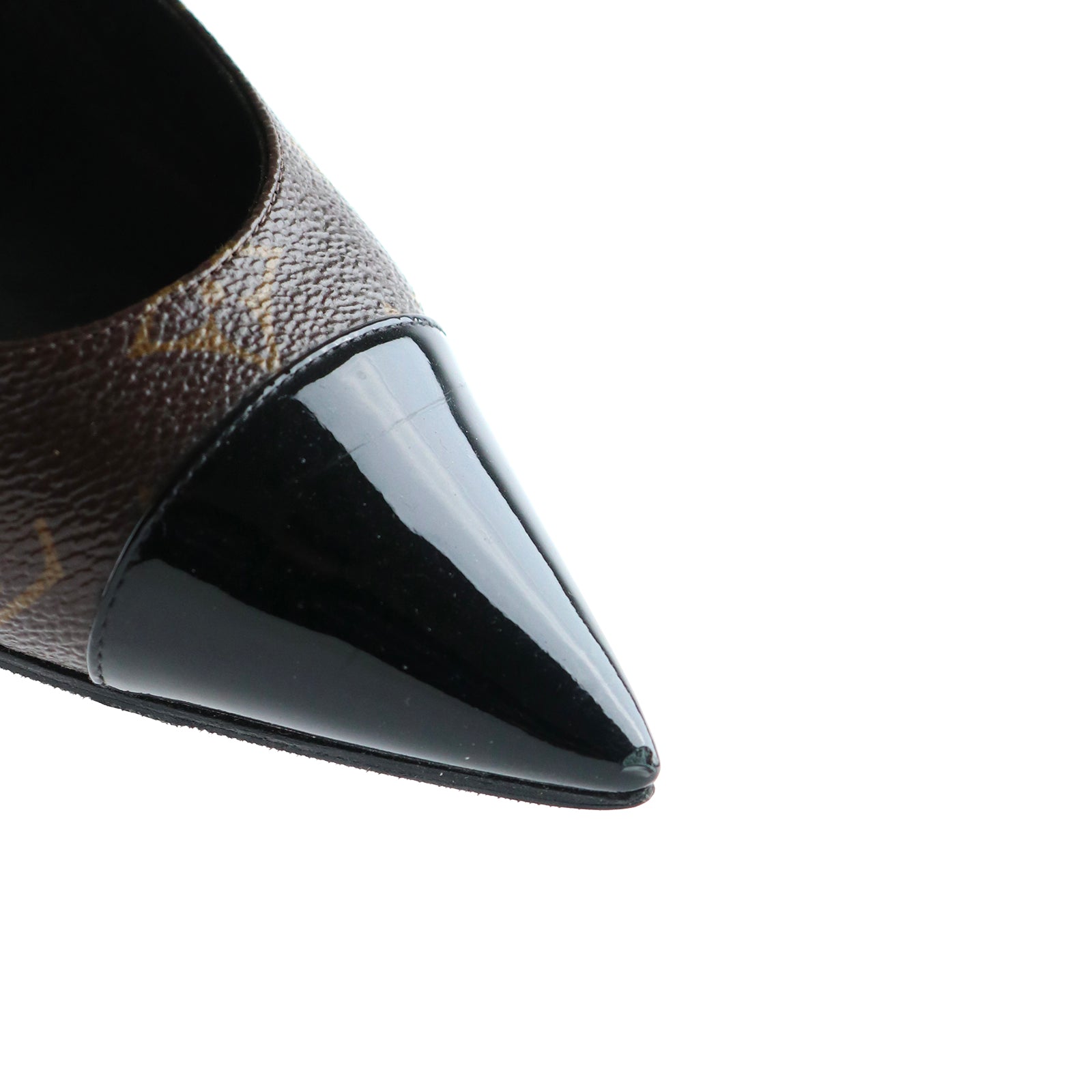 LOUIS VUITTON - Escarpins en toile monogramme (T37,5)