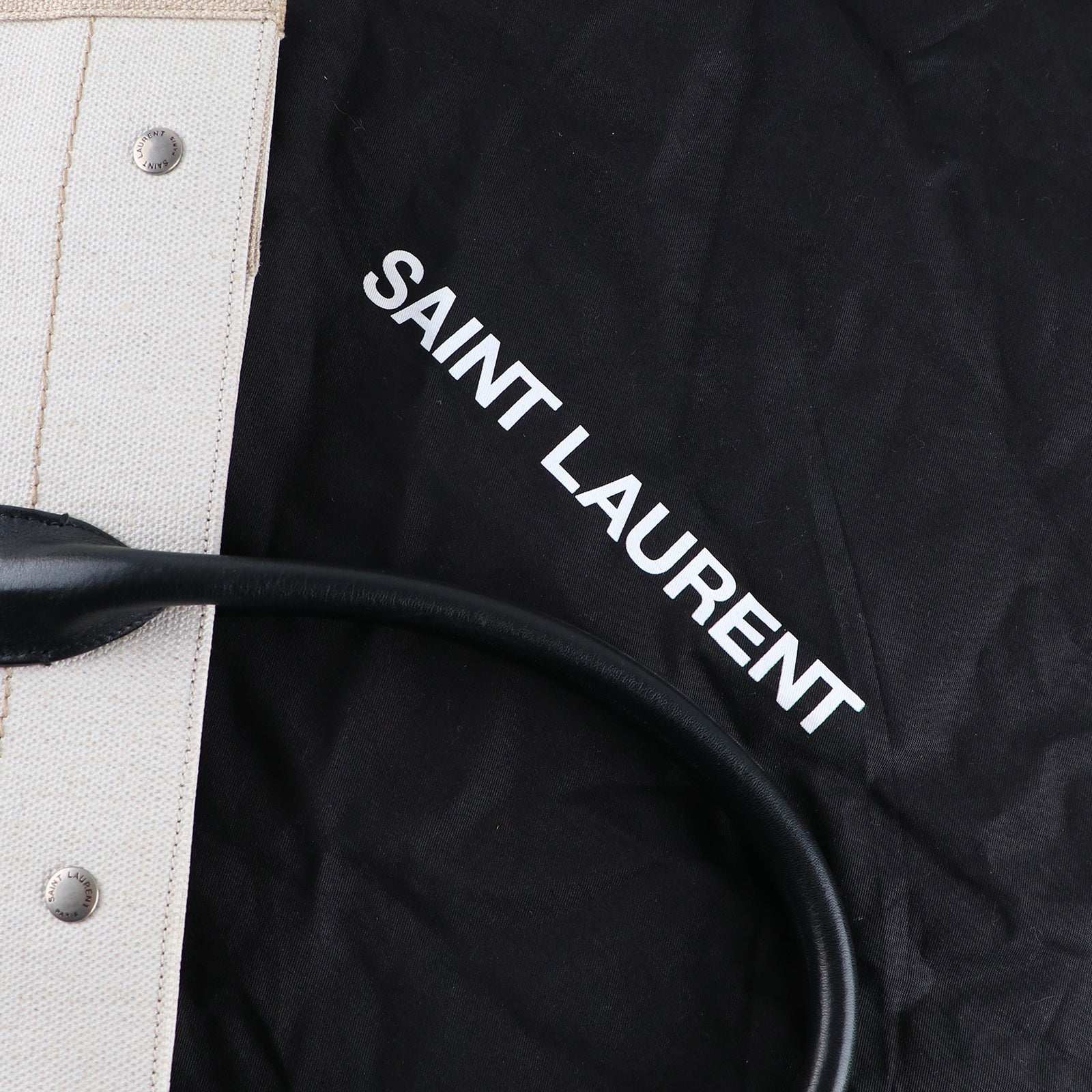 SAINT LAURENT - Sac cabas Rive Gauche en toile