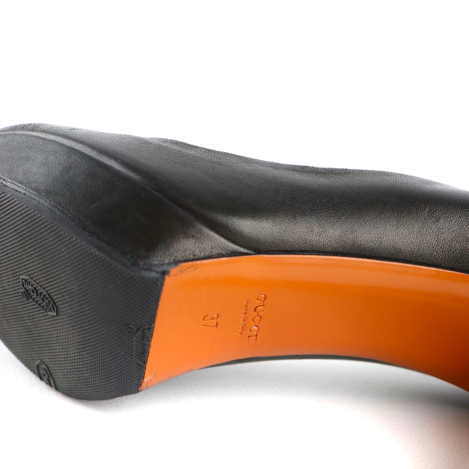 GUCCI - Escarpins en cuir noir (T37)