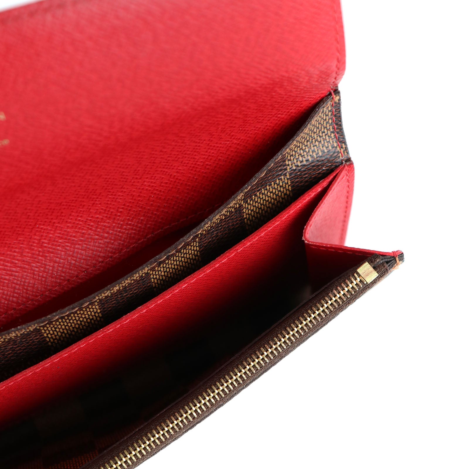 LOUIS VUITTON - Émilie wallet in ebony damier canvas