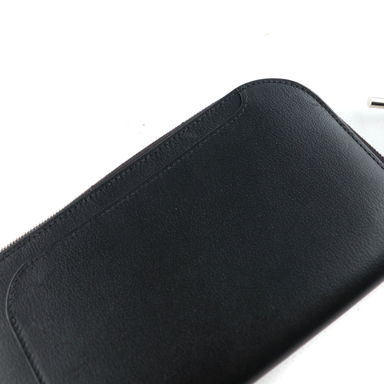 HERMÈS - Étui téléphone Strap GM et dragonne en cuir noir