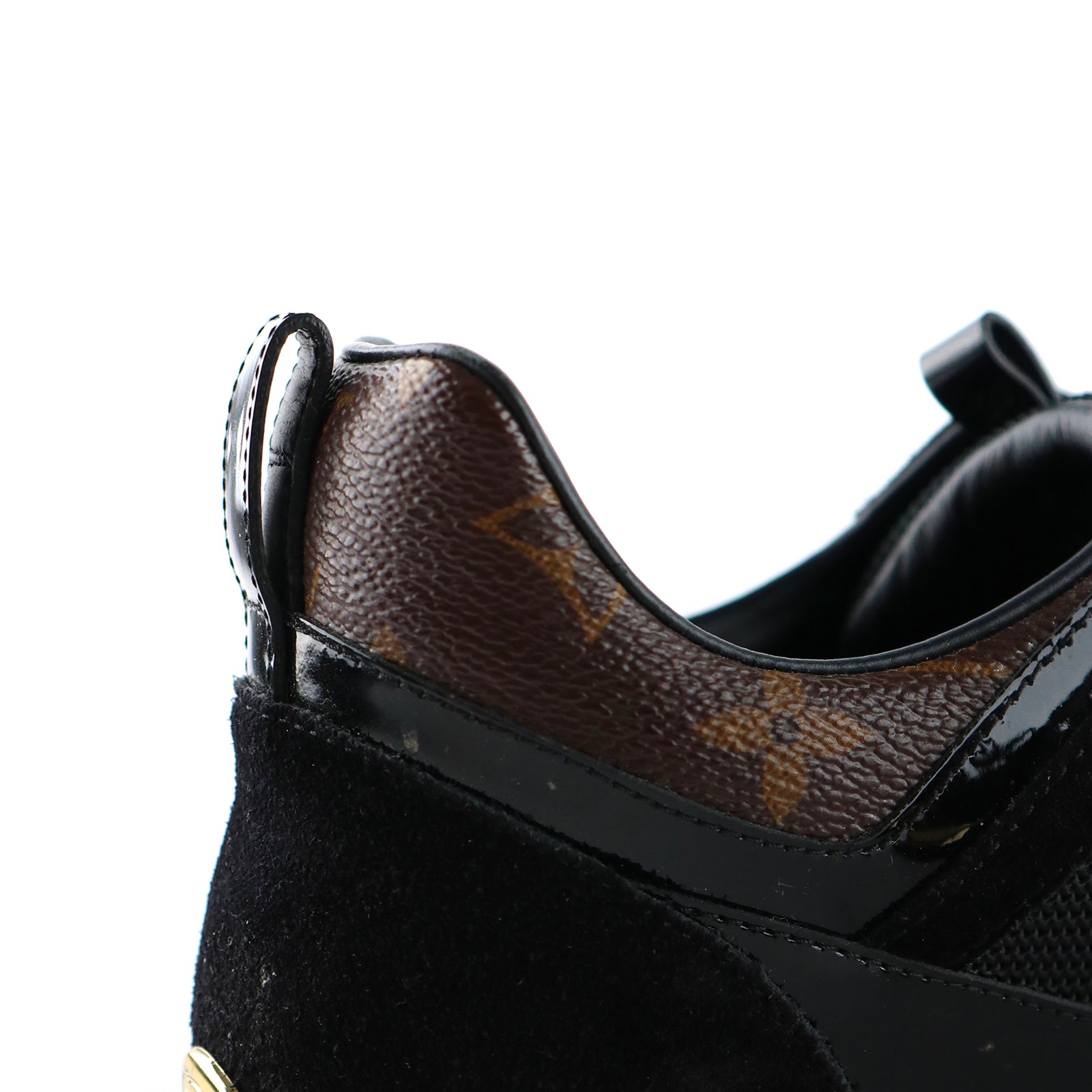 LOUIS VUITTON - Sneakers Run Away en cuir et toile monogramme (T37)