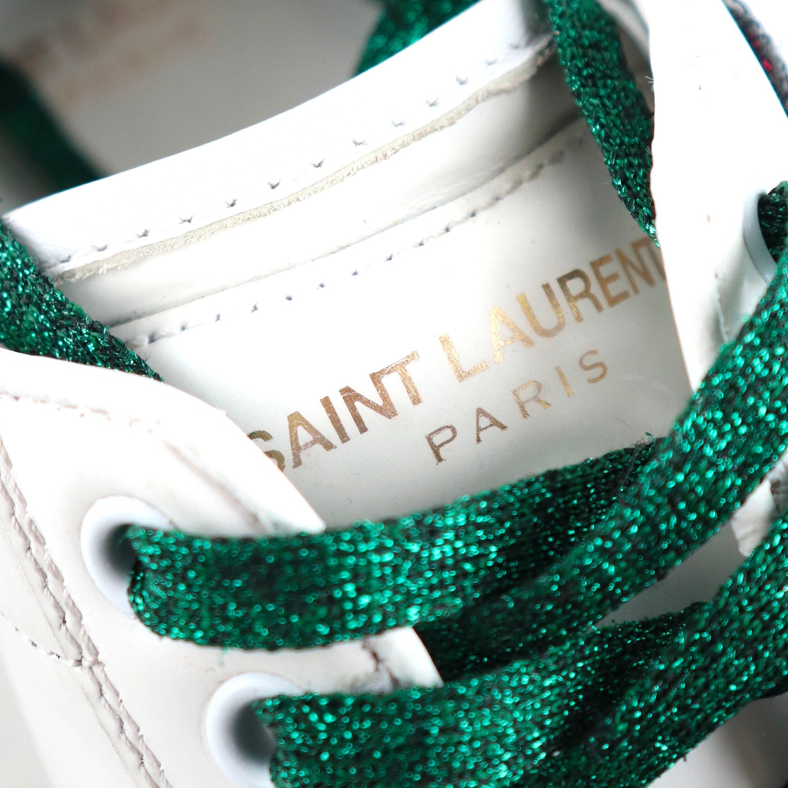 SAINT LAURENT - Court glitter sneakers (T40)