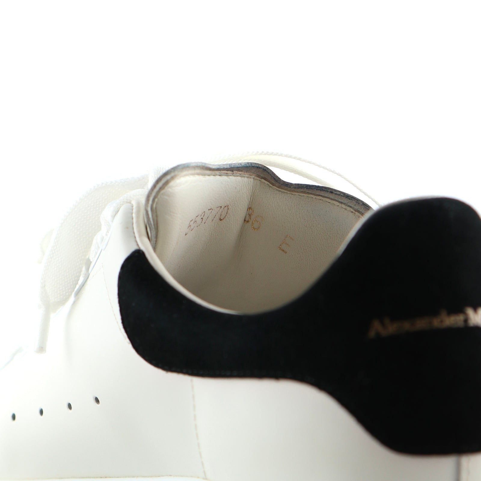 ALEXANDER MCQUEEN - Oversize sneakers in white leather (T36)