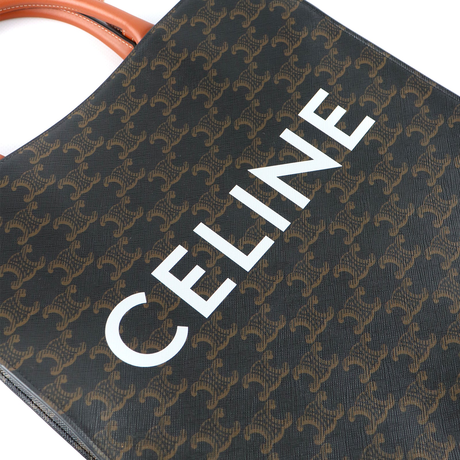 CELINE - Sac cabas Vertical Petit Modèle en toile Triomphe