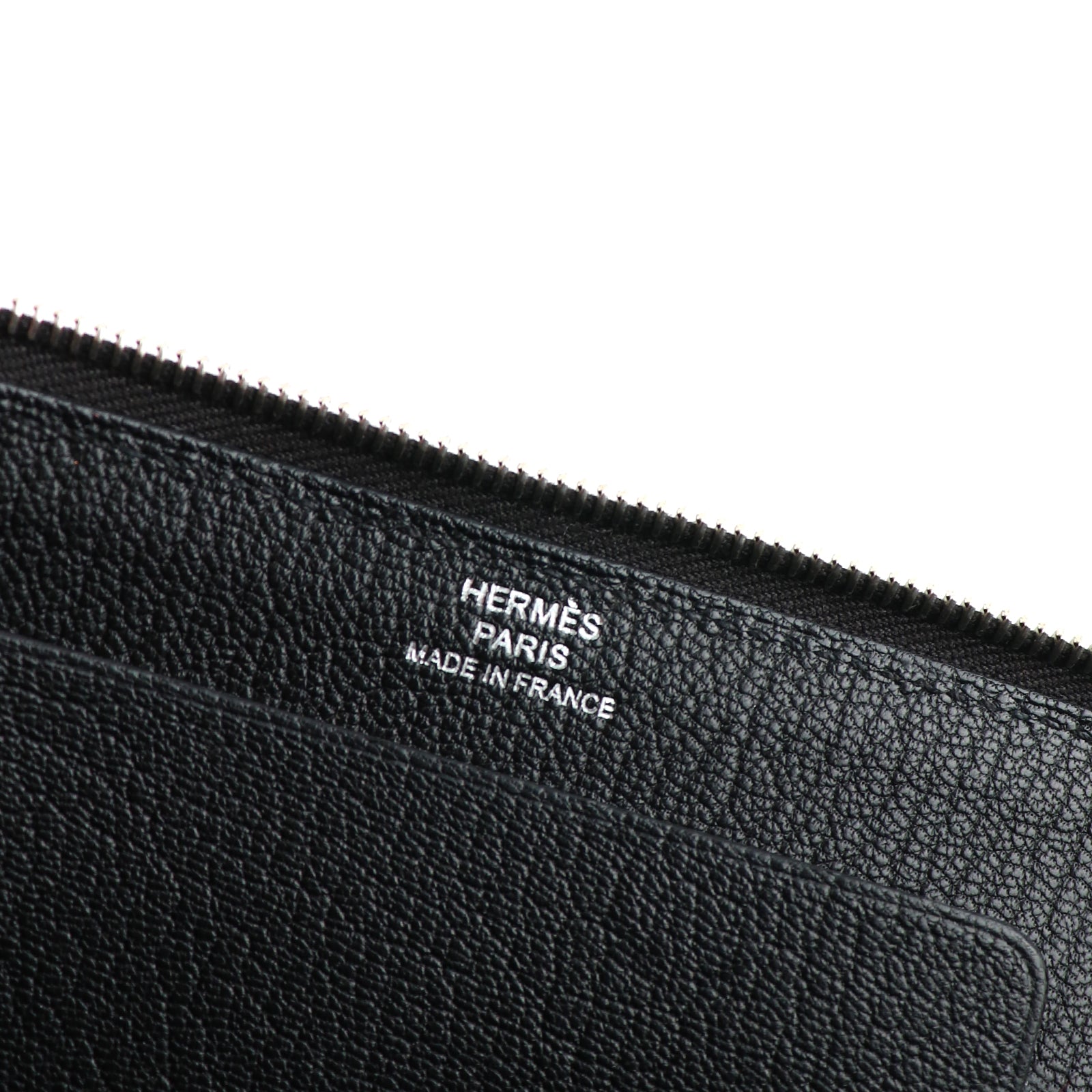 HERMÈS - Étui téléphone Strap GM et dragonne en cuir noir
