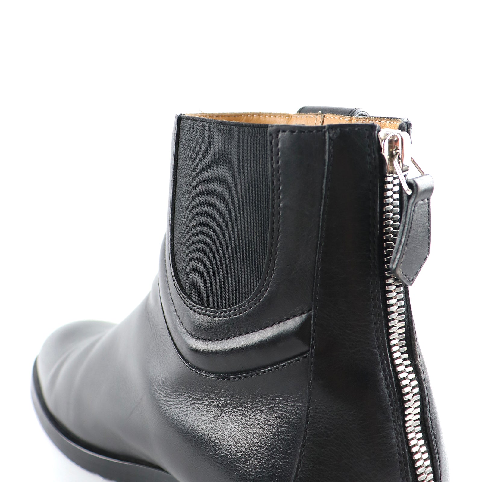 HERMÈS - Bottines et Mini Chaps de concours amovibles Nedji en cuir noir (T40)
