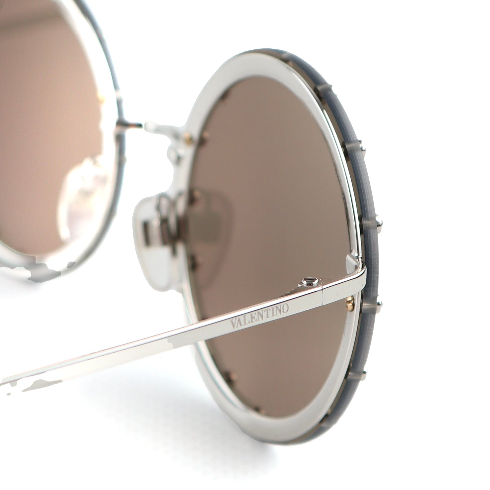 VALENTINO - Round sunglasses with rhinestones