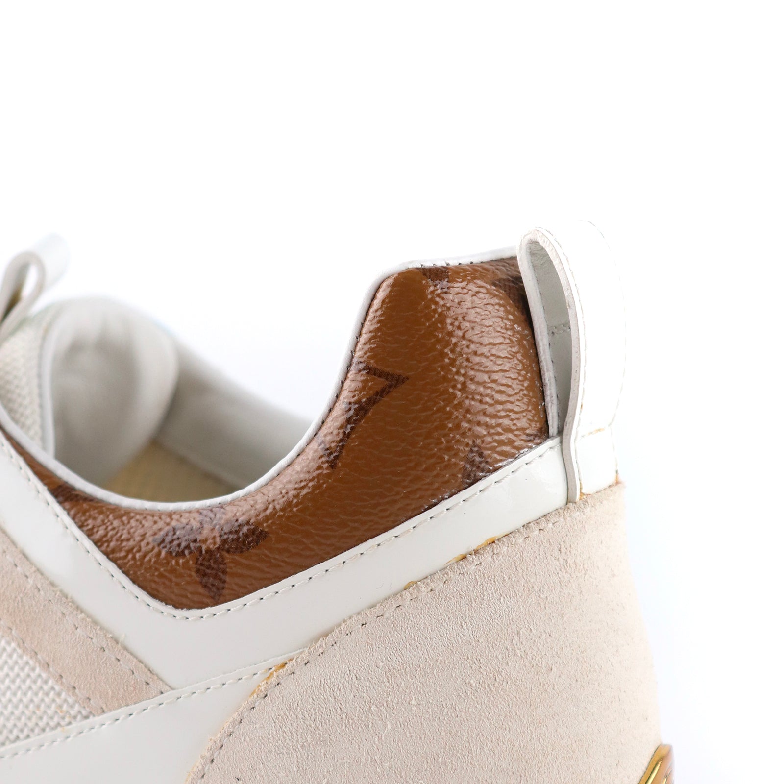 LOUIS VUITTON - Sneakers Run Away en cuir et toile monogramme (T37)