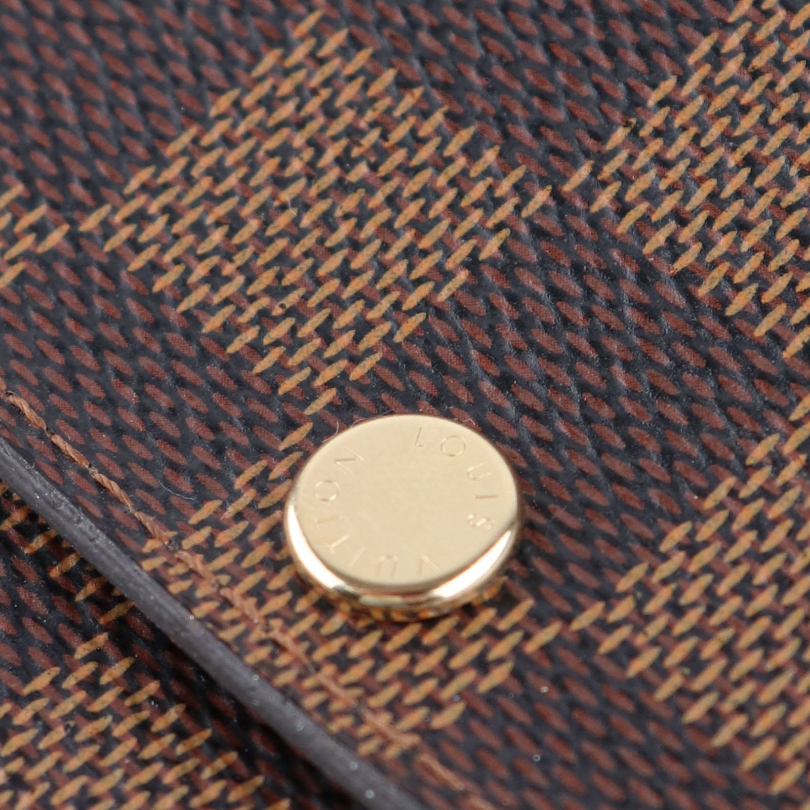 LOUIS VUITTON - Émilie wallet in ebony damier canvas