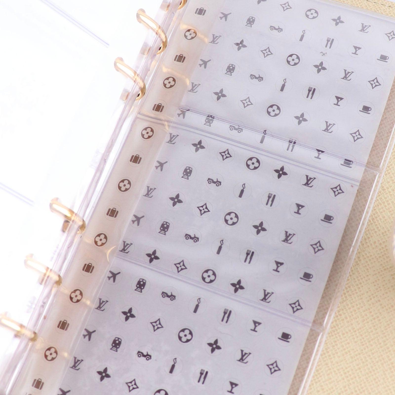 LOUIS VUITTON - Couverture agenda MM en toile damier azur