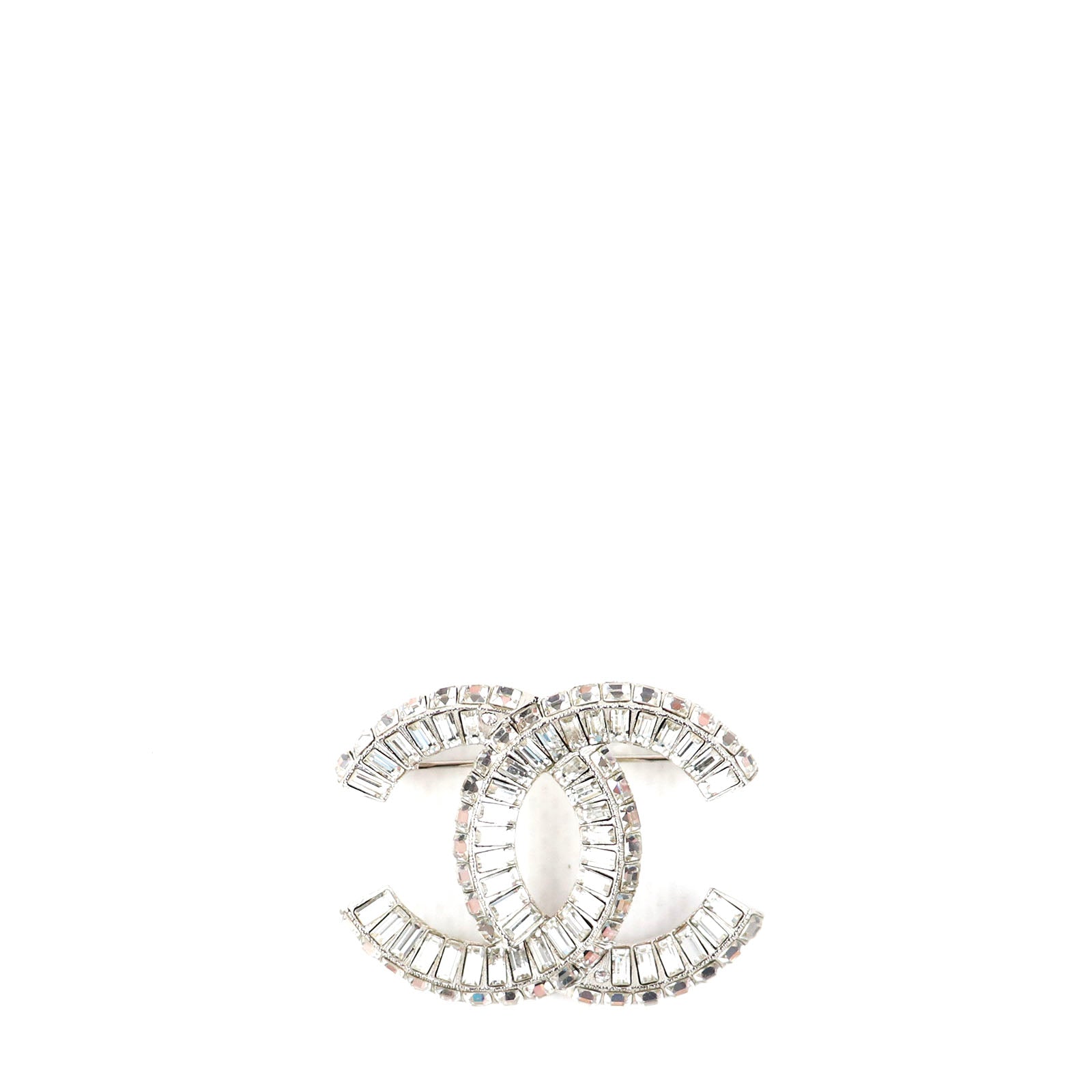 CHANEL - Broche CC en cristal