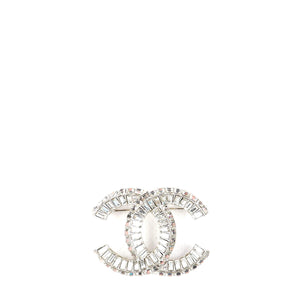 CHANEL - Crystal CC brooch