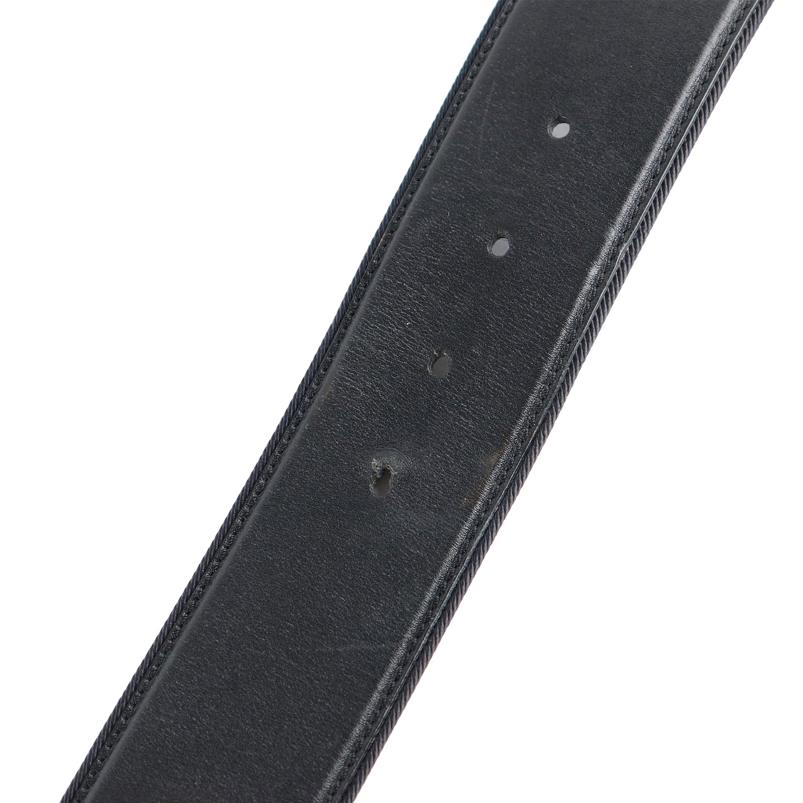 CARTIER - Ceinture Panthère en cuir noir vintage (T70)