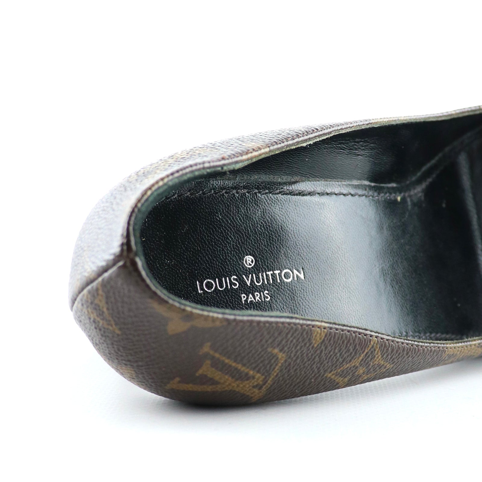 LOUIS VUITTON - Escarpins en toile monogramme (T37,5)