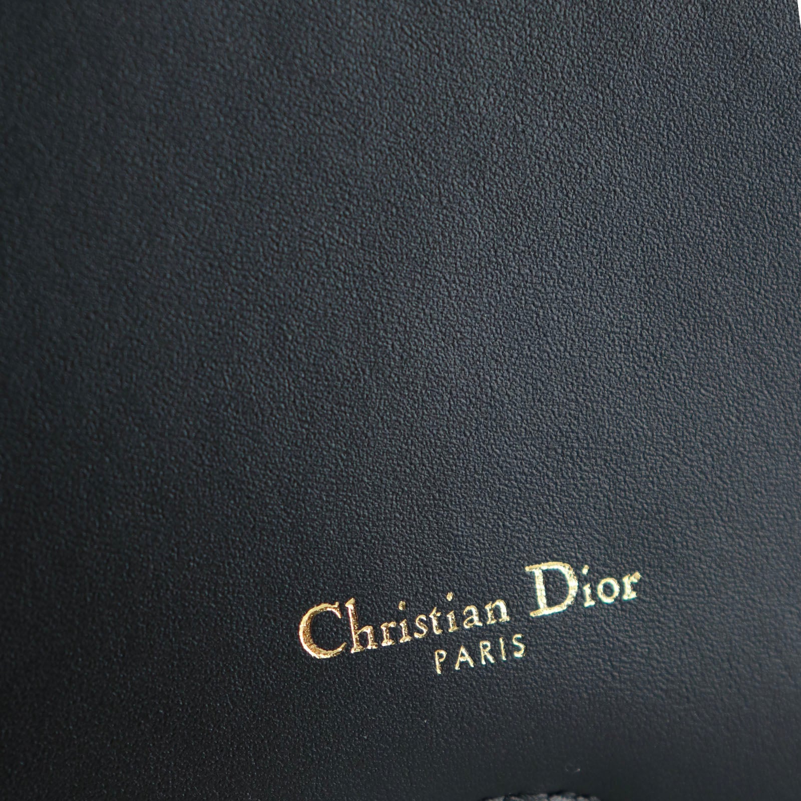 DIOR - Pochette en cuir Papillon Caro