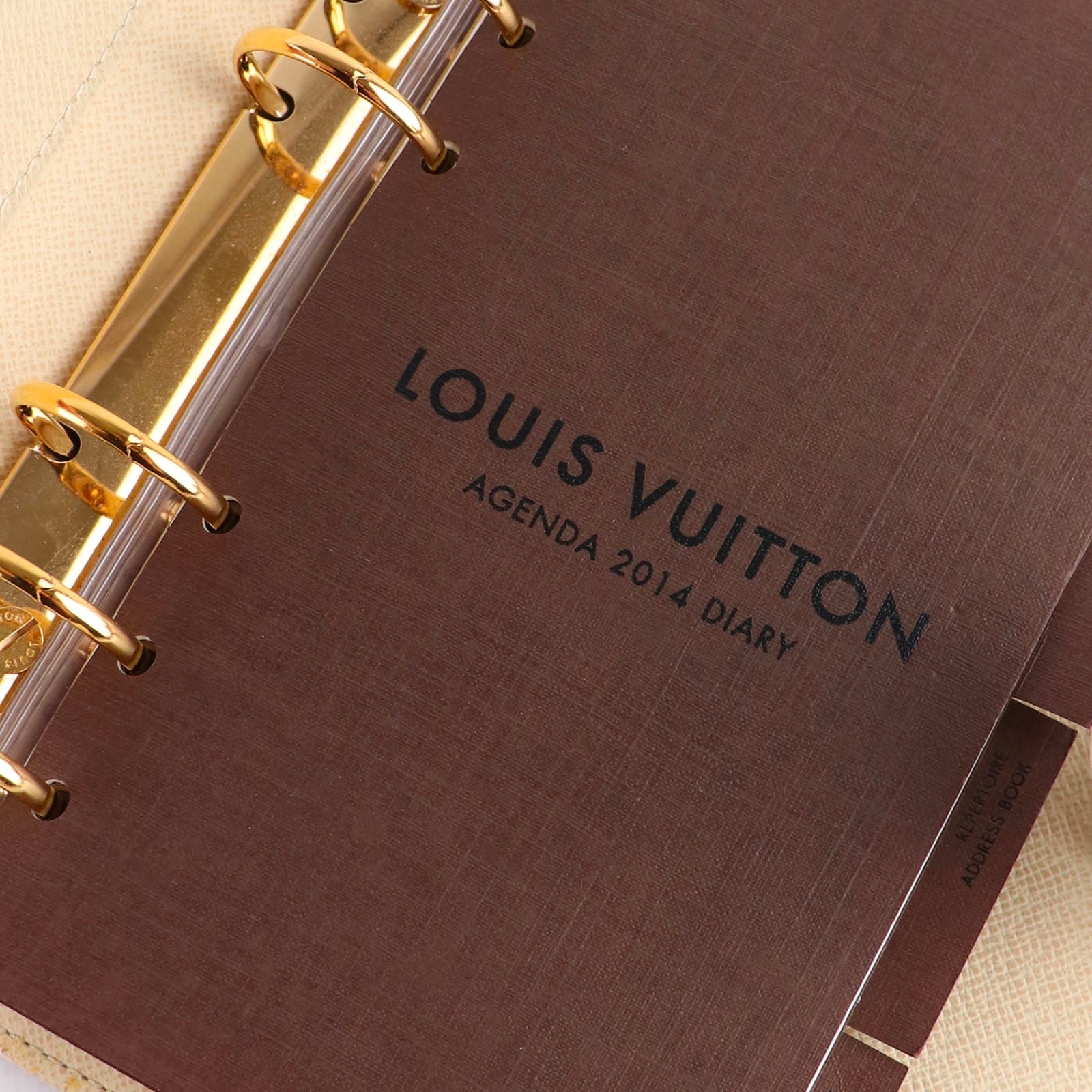 LOUIS VUITTON - Couverture agenda MM en toile damier azur