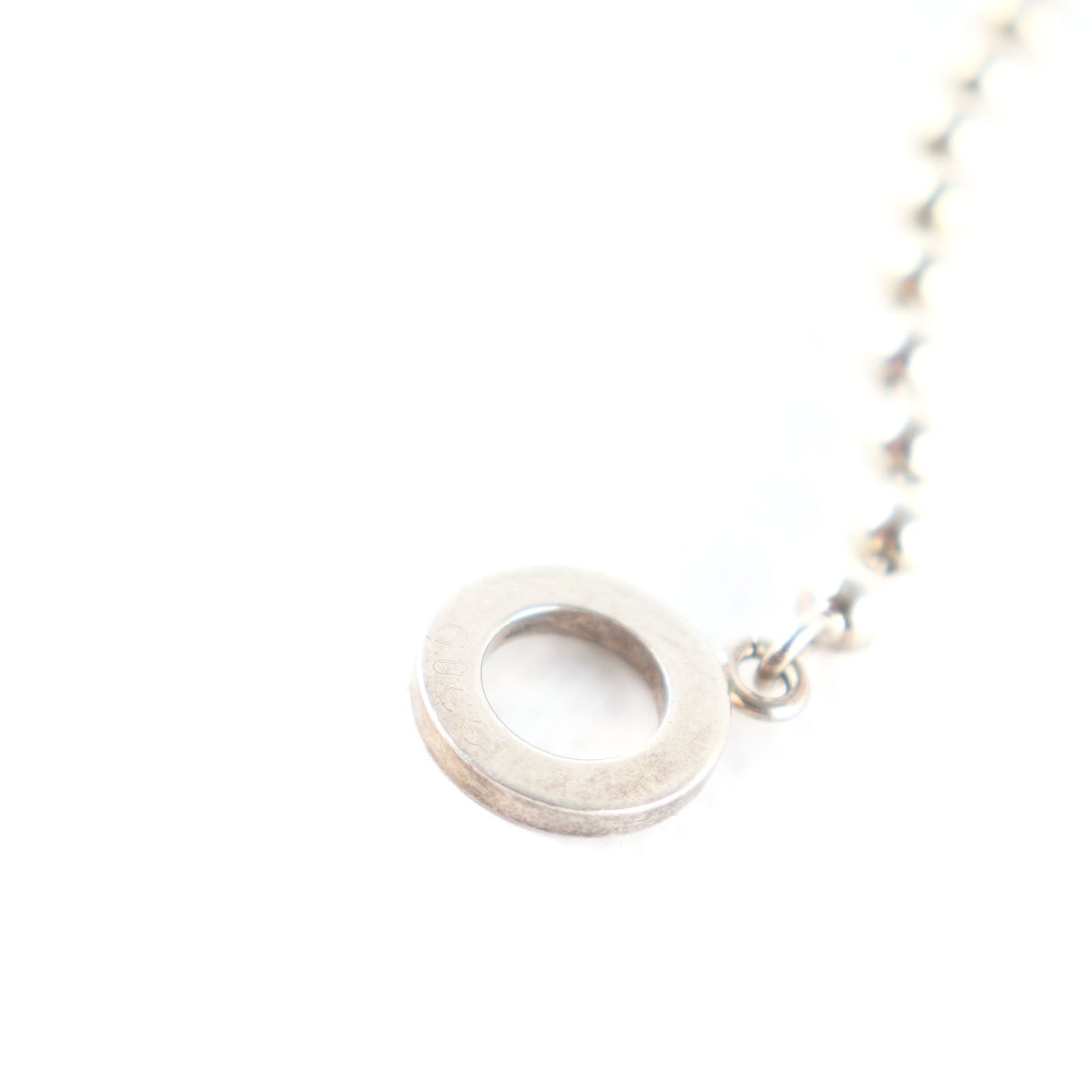 GUCCI - Bracelet chaîne boule en argent