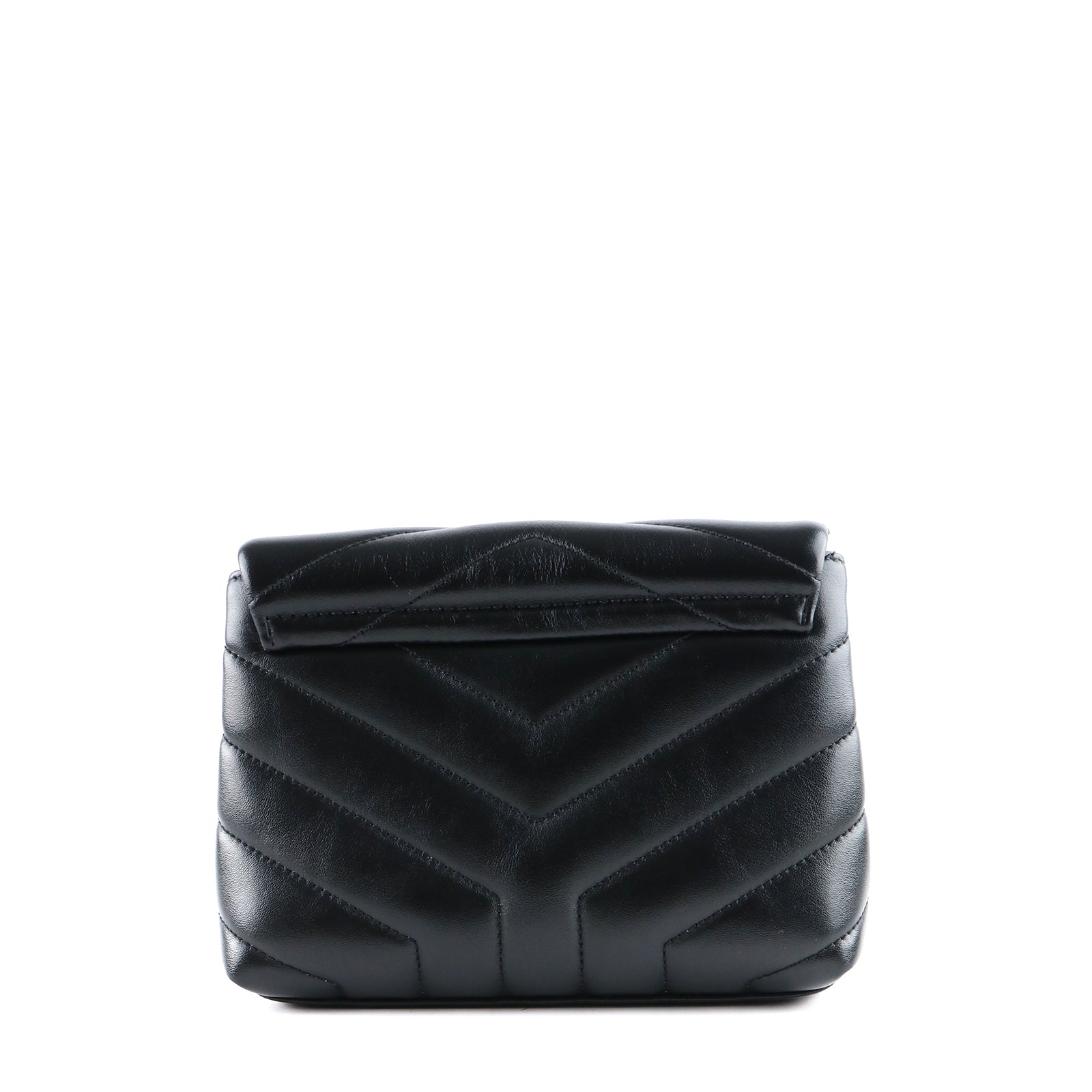 SAINT LAURENT - Loulou Toy shoulder bag in black quilted leather