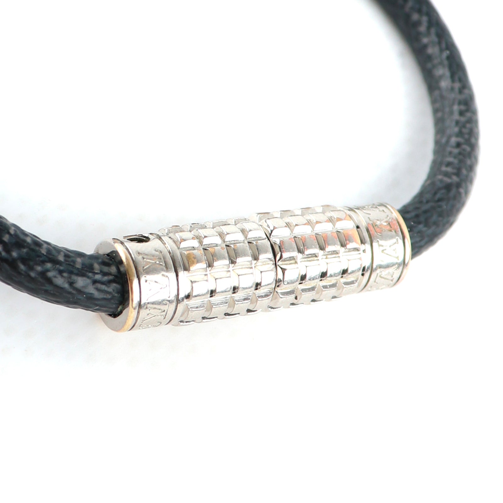 LOUIS VUITTON - Bracelet Digit en toile damier graphite