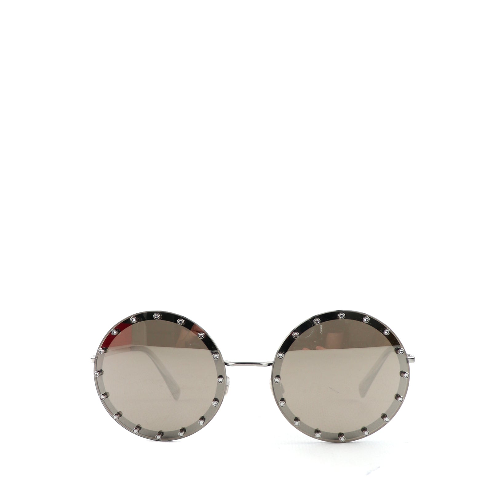 VALENTINO - Round sunglasses with rhinestones