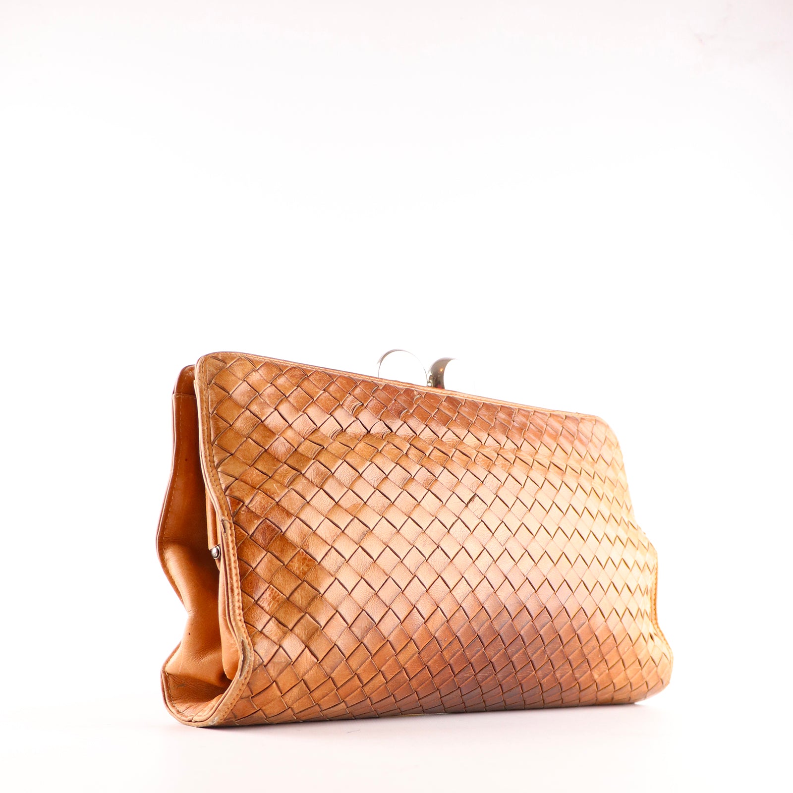 BOTTEGA VENETA - Pochette en cuir Intrecciato vintage